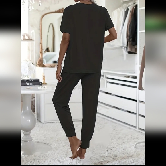 Black 2 Piece Lounge Set - Picture 3 of 6